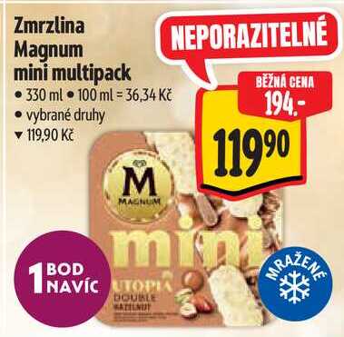 Zmrzlina Magnum mini multipack, 330 ml 