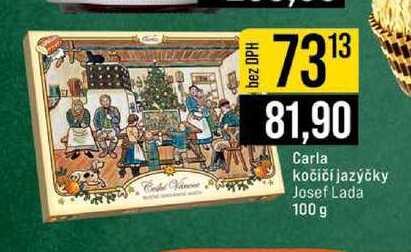 Carla kočičí jazýčky Josef Lada 100 g
