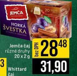 Jemča čaj různé druhy 20 x2g