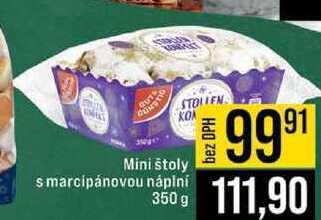 Mini stoly s marcipánovou náplní 350 g