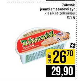 Zálesák jemný smetanový sýr klasik se zeleninou 125 g