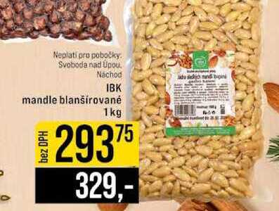 IBK mandle blanšírované 1kg