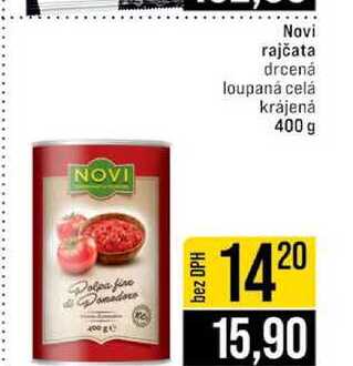 Novi rajčata drcená loupaná celá krájená 400 g