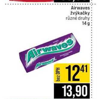 Airwaves žvýkačky různé druhy 14 g