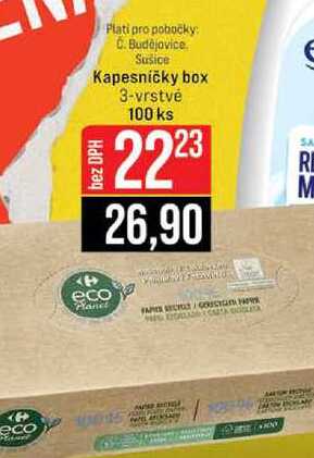 Kapesničky box 3-vrstvé 100 ks
