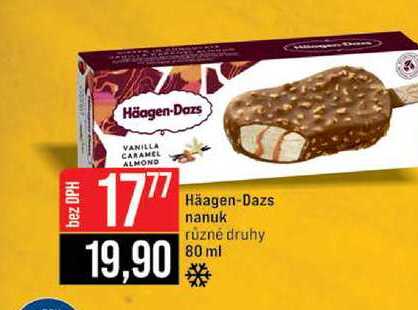 Häagen-Dazs nanuk různé druhy 80 ml 