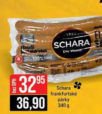 Schara frankfurtské párky 340 g