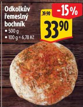 Odkolkův řemeslný bochník, 500 g