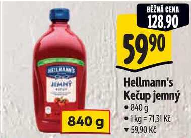 Hellmann's Kečup jemný, 840 g 