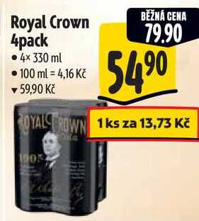 Royal Crown 4pack, 4x 330 ml 