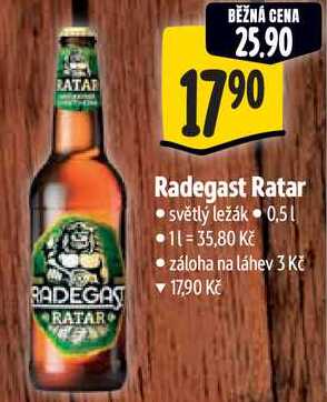 Radegast Ratar, 0,5 l