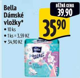 Bella Dámské vložky, 10 ks