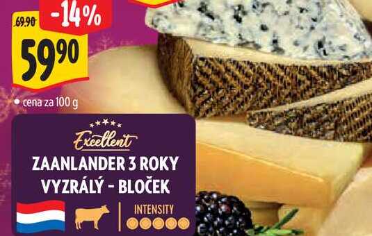 ZAANLANDER 3 ROKY VYZRÁLÝ - BLOČEK, cena za 100 g