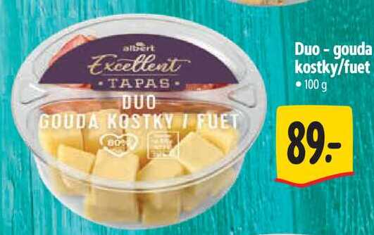 Duo - gouda kostky/fuet, 100 g 