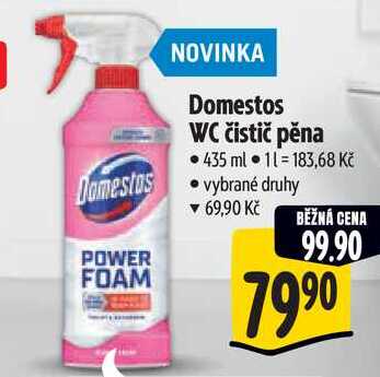 Domestos WC čistič pěna, 435 ml 