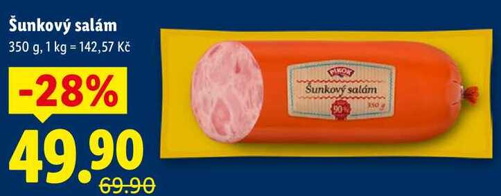 Šunkový salám, 350 g