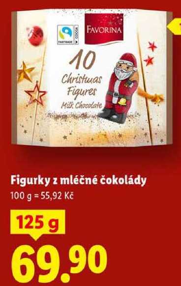 Figurky z mléčné čokolády, 125 g