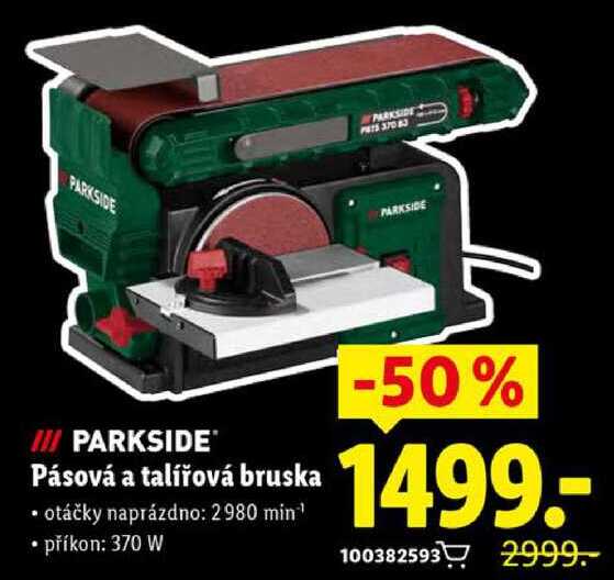 PARKSIDE Pásová a talířová bruska