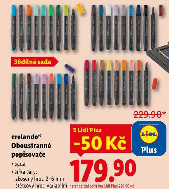 crelando Oboustranné popisovače