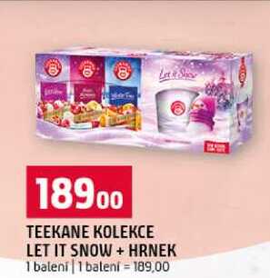 TEEKANE KOLEKCE LET IT SNOW + HRNEK 1 balení