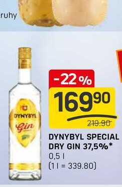 DYNYBYL SPECIAL DRY GIN 37,5% 0,5l