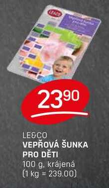 VEPŘOVÁ ŠUNKA PRO DĚTI 100 g