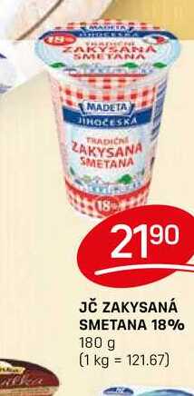 JČ ZAKYSANÁ SMETANA 18% 180 g 
