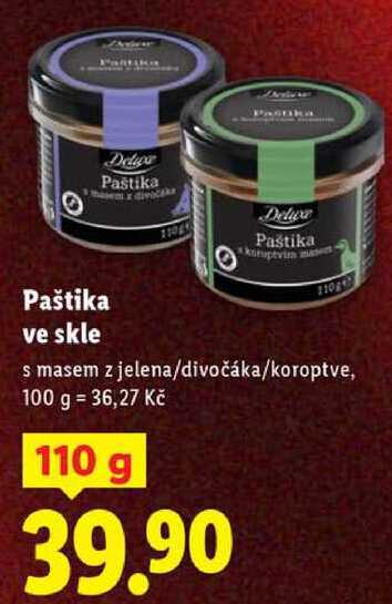 Paštika ve skle, 110 g