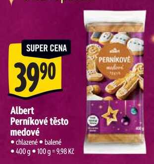 Albert Perníkové těsto medové, 400 g