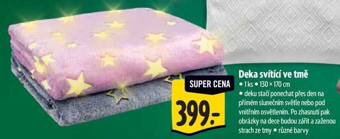 Deka svítící ve tmě 