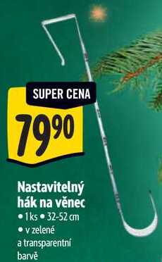 Nastavitelný hák na věnec 