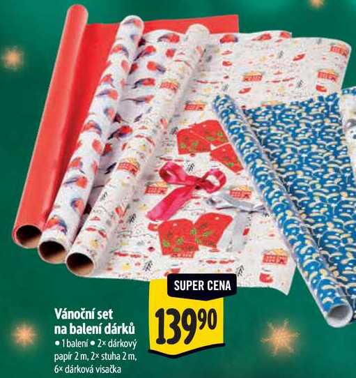 Vánoční set na balení dárků