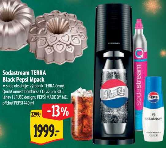 Sodastream TERRA Black Pepsi Mpack