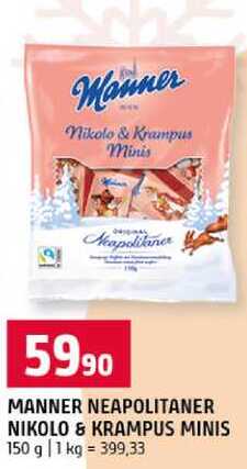 MANNER NEAPOLITANER NIKOLO & KRAMPUS MINIS 150 g
