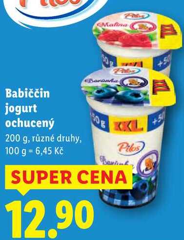 Babiččin jogurt ochucený, 200 g