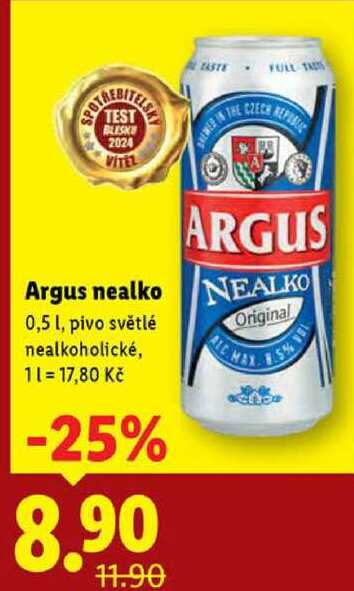 Argus nealko, 0,5 l