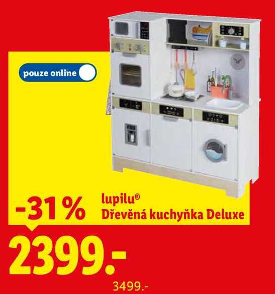 lupilu Dřevěná kuchyňka Deluxe 