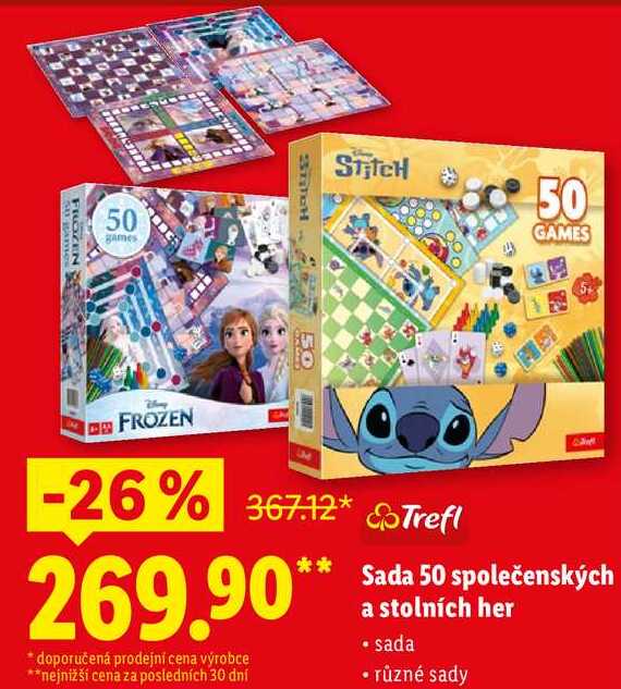 Sada 50 společenských a stolních her 