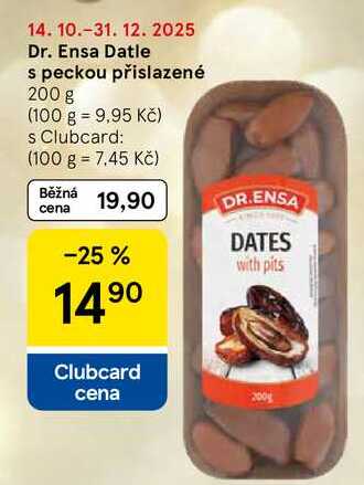 Dr. Ensa Datle s peckou přislazené, 200 g 
