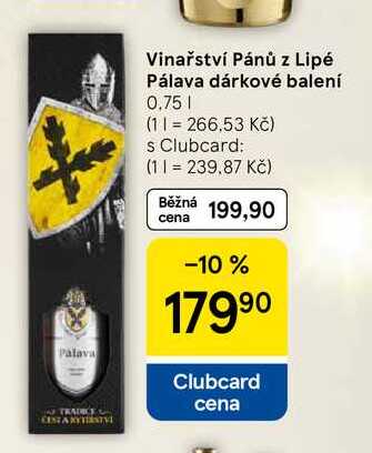 Vinařství Pánů z Lipé Pálava dárkové balení, 0,75 l