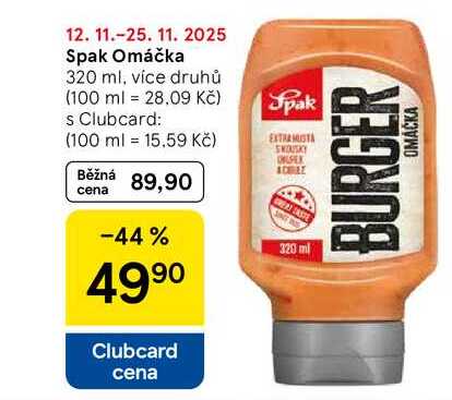 Spak Omáčka, 320 ml, více druhů 