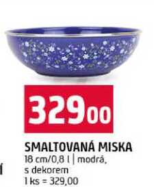 SMALTOVANÁ MISKA 1 ks