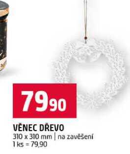 VĚNEC DŘEVO 1 ks 