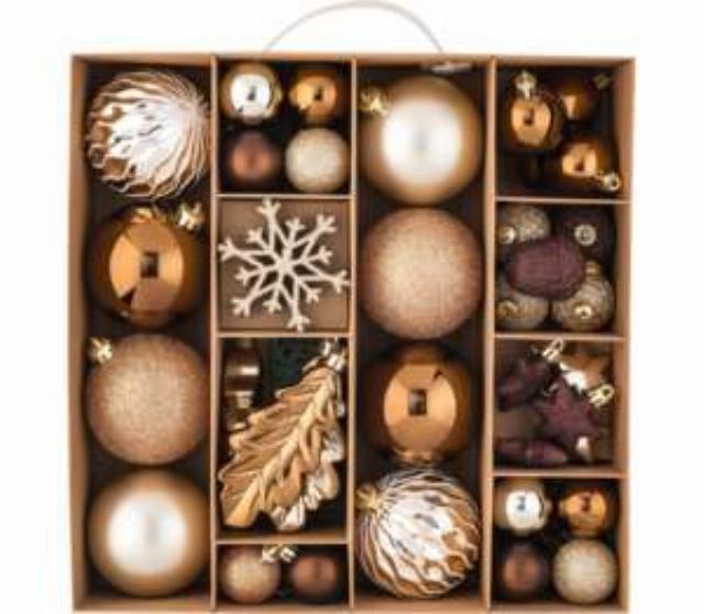 LIV & BO Ozdoby 51kusů zlaté