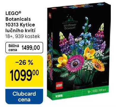 LEGO® Botanicals 10313 Kytice lučního kvítí 18+, 939 kostek  