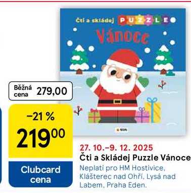 Čti a Skládej Puzzle Vánoce