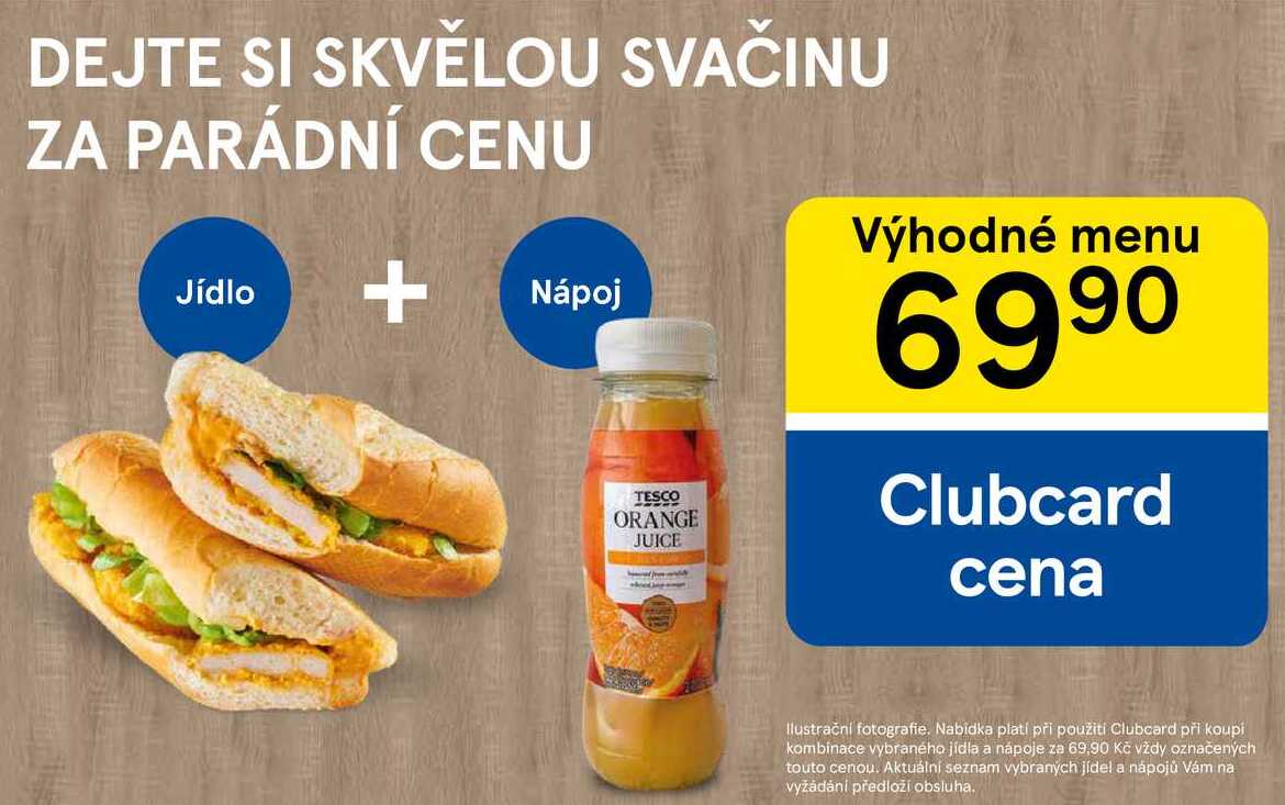 Jídlo + Nápoj, výhodné menu