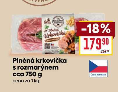 Plněná krkovička s rozmarýnem cca 750 g
