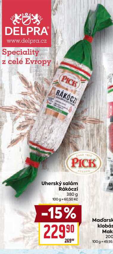 Uherský salám Rákóczi 380 g