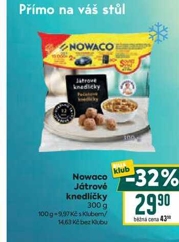 Nowaco Játrové knedlíčky 300 g